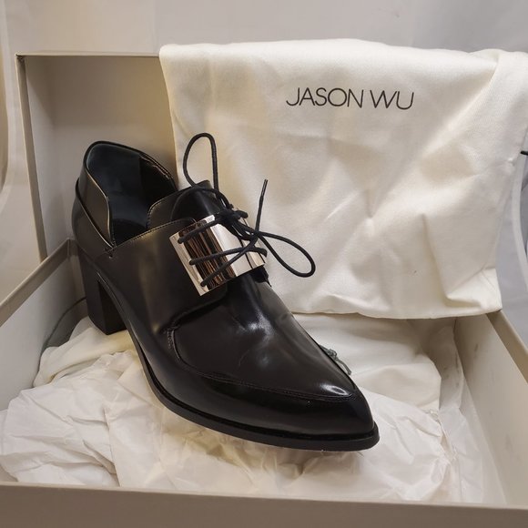 Jason Wu Black Block Heels - Picture 4 of 16